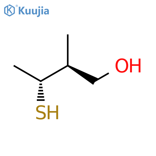 1-BUTANOL, 3-MERCAPTO-2-METHYL-, (2S,3R)- structure