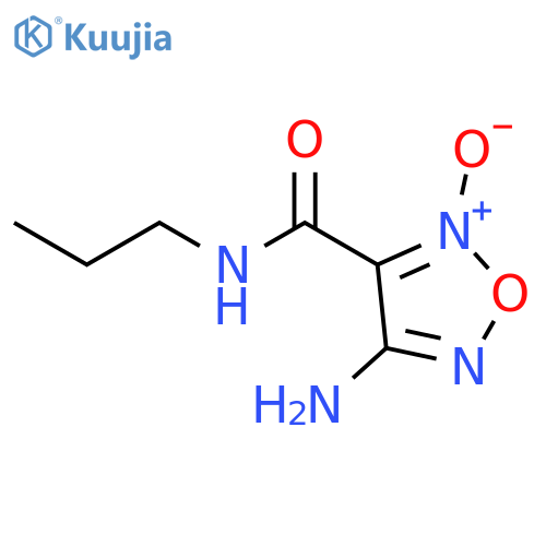 1,2,5-OXADIAZOLE-3-CARBOXAMIDE, 4-AMINO-N-PROPYL-, 2-OXIDE structure