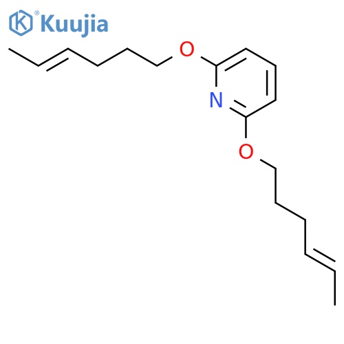 Pyridine, 2,6-bis(4-hexenyloxy)- structure
