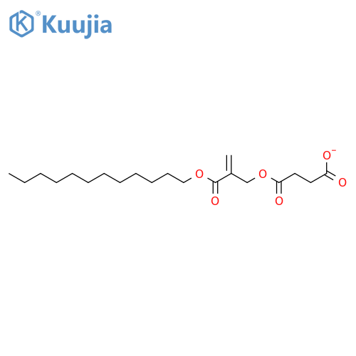 BUTANEDIOIC ACID, MONO[2-[(DODECYLOXY)CARBONYL]-2-PROPENYL] ESTER structure