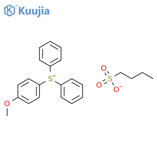 (4-Methoxyphenyl)(diphenyl)sulfanium butane-1-sulfonate structure