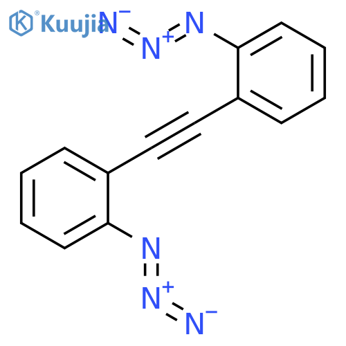 Benzene, 1,1'-(1,2-ethynediyl)bis[2-azido- structure