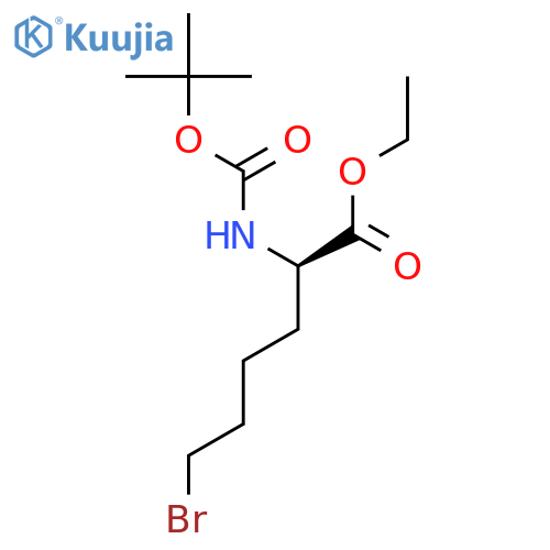 N-Boc-D-2-amino-6-bromohexanoic acid ethyl ester structure