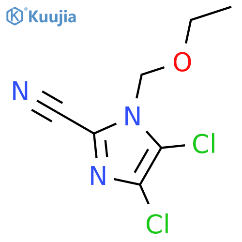 1H-Imidazole-2-carbonitrile, 4,5-dichloro-1-(ethoxymethyl)- structure