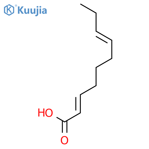 2,7-DECADIENOIC ACID, (E,E)- structure