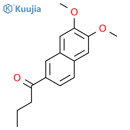 1-Butanone, 1-(6,7-dimethoxy-2-naphthalenyl)- structure