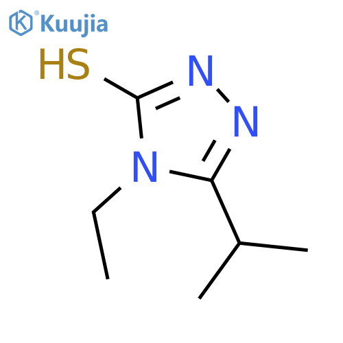 4-Ethyl-5-isopropyl-4H-1,2,4-triazole-3-thiol structure