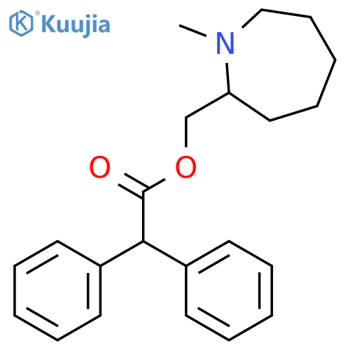 (1-methylazepan-2-yl)methyl diphenylacetate structure