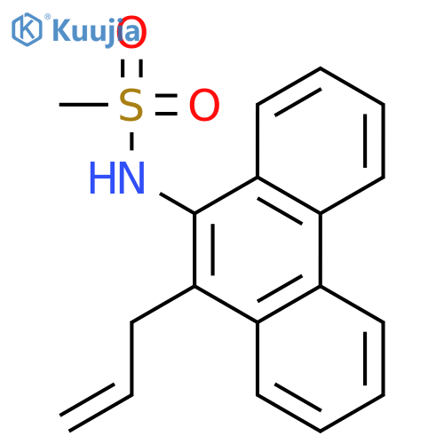 Methanesulfonamide, N-[10-(2-propenyl)-9-phenanthrenyl]- structure