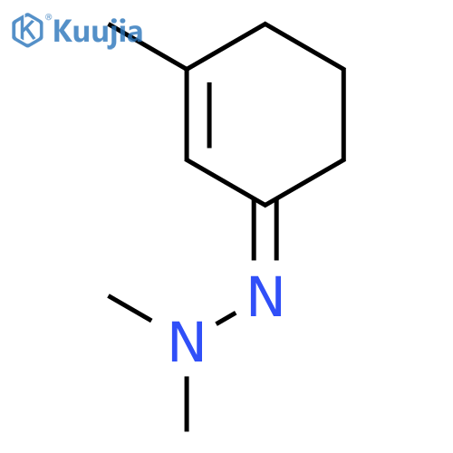 2-CYCLOHEXEN-1-ONE, 3-METHYL-, DIMETHYLHYDRAZONE, (E)- structure