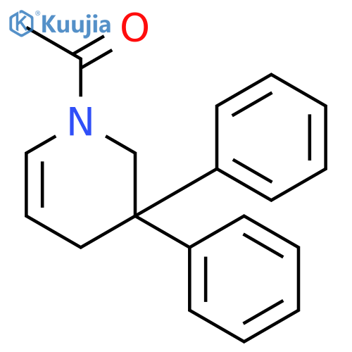 PYRIDINE, 1-ACETYL-1,2,3,4-TETRAHYDRO-3,3-DIPHENYL- structure
