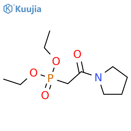 Phosphonic acid, [2-oxo-2-(1-pyrrolidinyl)ethyl]-, diethyl ester structure