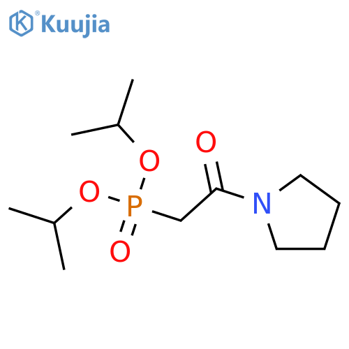 PHOSPHONIC ACID, [2-OXO-2-(1-PYRROLIDINYL)ETHYL]-, BIS(1-METHYLETHYL) ESTER structure
