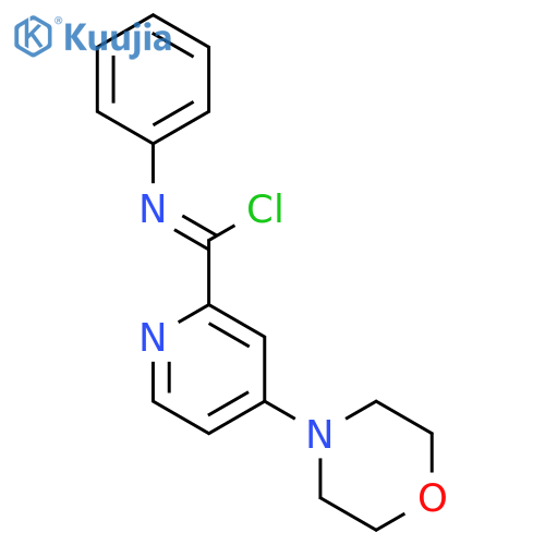 2-Pyridinecarboximidoylchloride, 4-(4-morpholinyl)-N-phenyl-, hydrochloride (1:1) structure