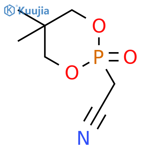 1,3,2-Dioxaphosphorinane-2-acetonitrile, 5,5-dimethyl-, 2-oxide structure