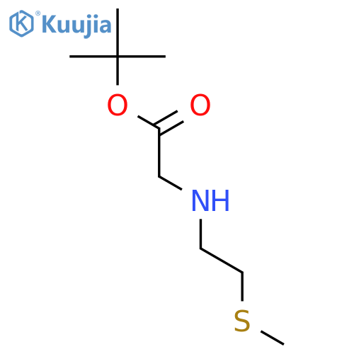 tert-butyl 2-{2-(methylsulfanyl)ethylamino}acetate structure