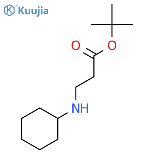 tert-butyl 3-(cyclohexylamino)propanoate structure