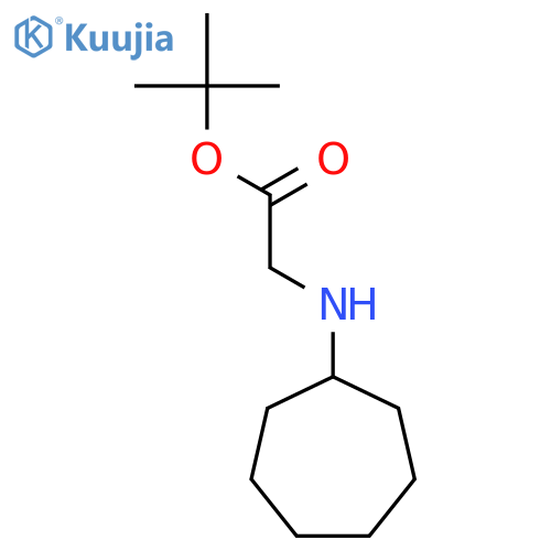 tert-butyl 2-(cycloheptylamino)acetate structure