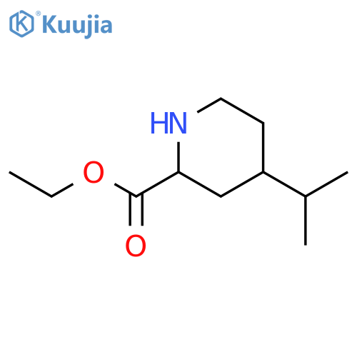 ethyl 4-(propan-2-yl)piperidine-2-carboxylate structure