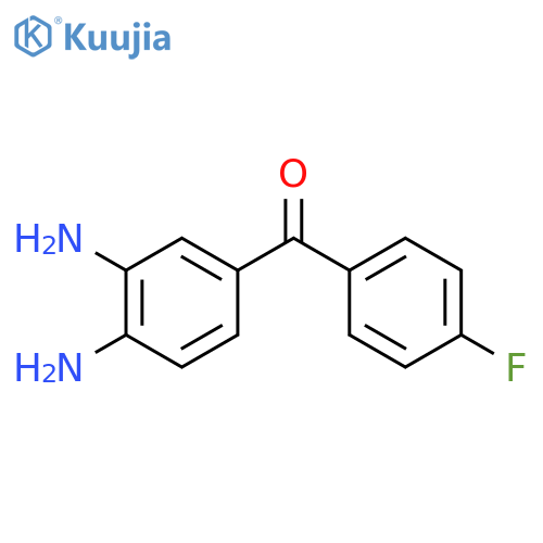 (3,4-diaminophenyl)-(4-fluorophenyl)methanone structure