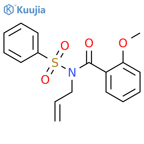 Benzamide, 2-methoxy-N-(phenylsulfonyl)-N-2-propenyl- structure
