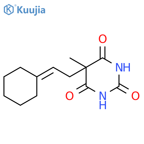 5-(2-cyclohexylideneethyl)-5-methylpyrimidine-2,4,6(1H,3H,5H)-trione structure