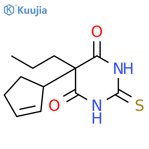5-cyclopent-2-en-1-yl-5-propyl-2-thioxodihydropyrimidine-4,6(1H,5H)-dione structure