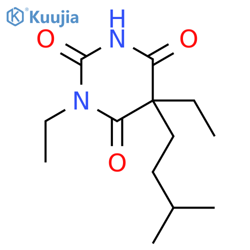 1,5-diethyl-5-(3-methylbutyl)pyrimidine-2,4,6(1H,3H,5H)-trione structure