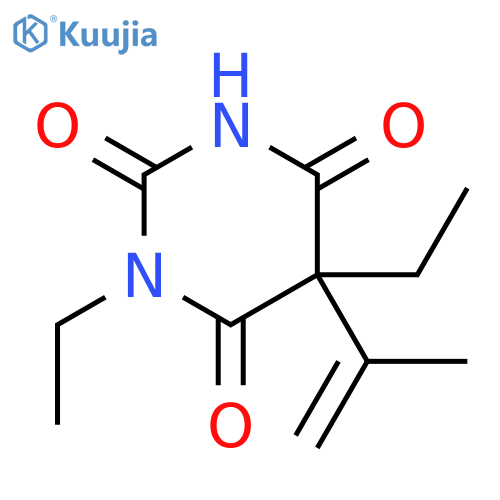 1,5-diethyl-5-(prop-1-en-2-yl)pyrimidine-2,4,6(1H,3H,5H)-trione structure