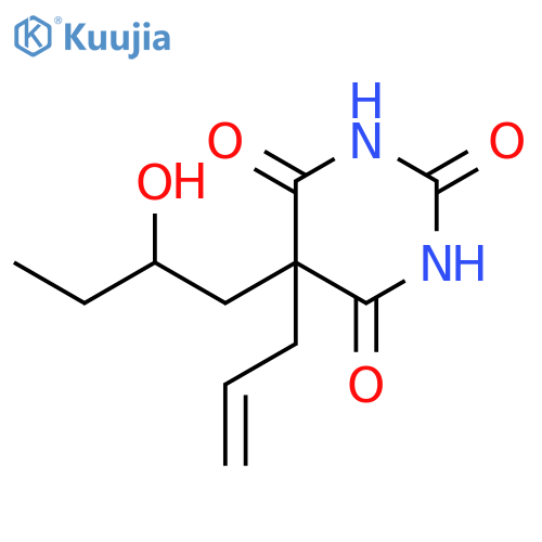 5-(2-hydroxybutyl)-5-(prop-2-en-1-yl)pyrimidine-2,4,6(1H,3H,5H)-trione structure