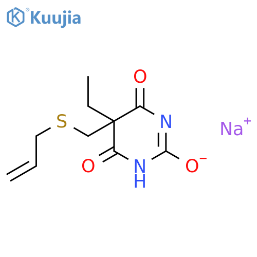 sodium 5-ethyl-4,6-dioxo-5-[(prop-2-en-1-ylsulfanyl)methyl]-1,4,5,6-tetrahydropyrimidin-2-olate structure