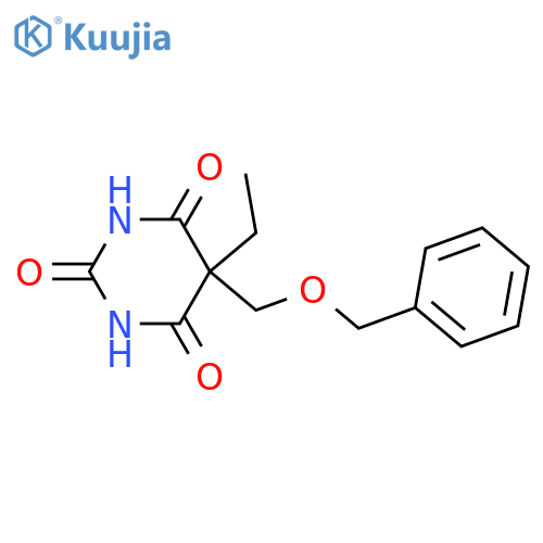 5-[(benzyloxy)methyl]-5-ethylpyrimidine-2,4,6(1H,3H,5H)-trione structure
