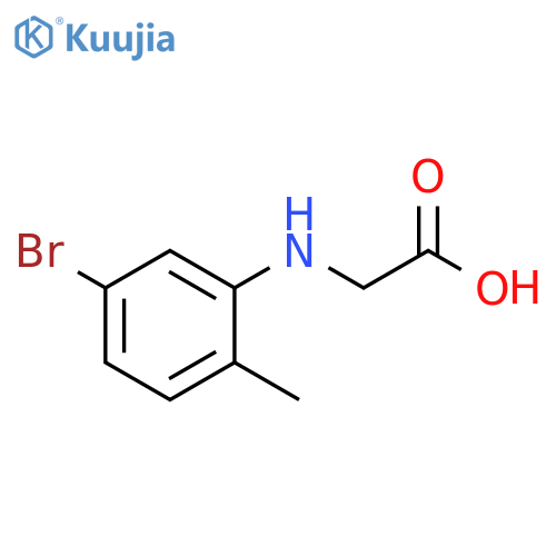 N-(5-Bromo-2-methylphenyl)glycine structure