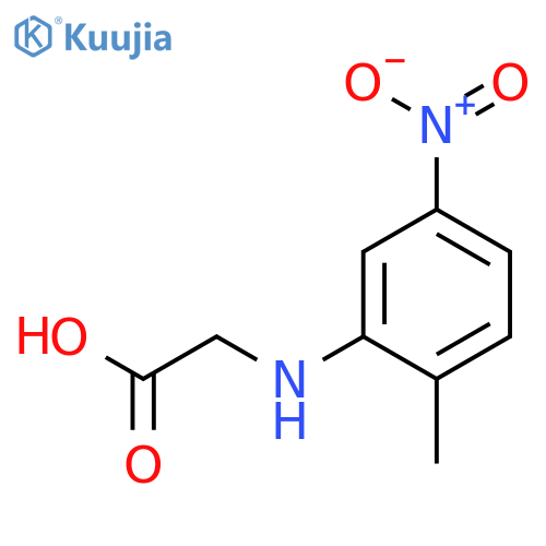 Glycine, N-(2-methyl-5-nitrophenyl)- structure