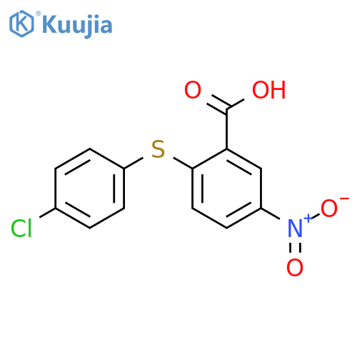 2-(4-Chlorophenyl)sulfanyl-5-nitrobenzoic Acid structure