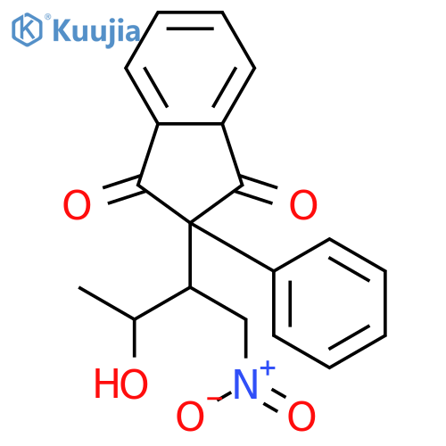 2-(3-Hydroxy-1-nitrobutan-2-yl)-2-phenyl-1H-indene-1,3(2H)-dione structure
