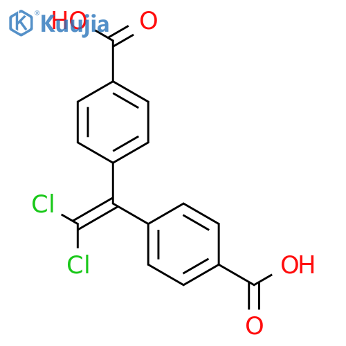Benzoic acid, 4,4'-(dichloroethenylidene)bis- structure