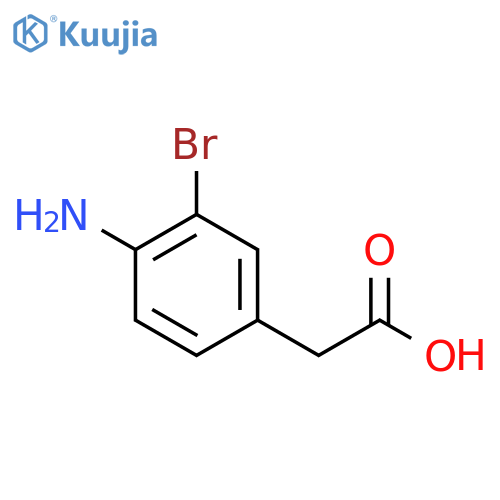 (4-Amino-3-bromo-phenyl)-acetic Acid structure