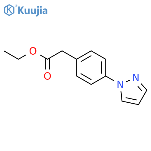 BENZENEACETIC ACID, 4-(1H-PYRAZOL-1-YL)-, ETHYL ESTER structure