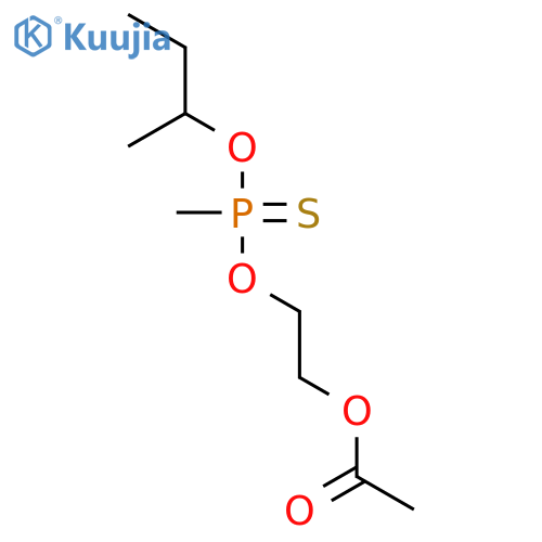 2-{[methyl(1-methylpropoxy)phosphorothioyl]oxy}ethyl acetate structure