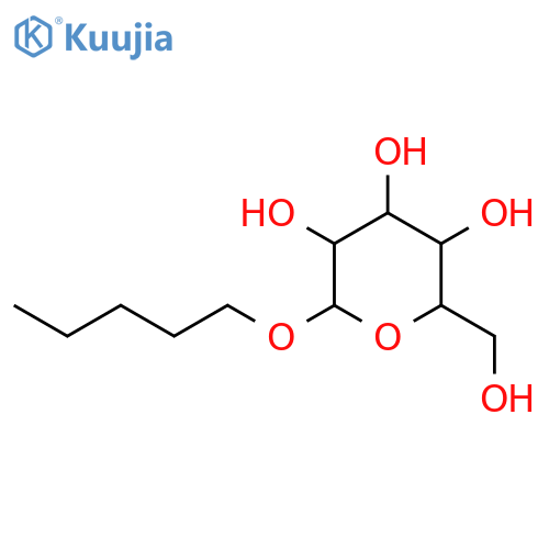 N-AMYL B-D-GLUCOPYRANOSIDE structure