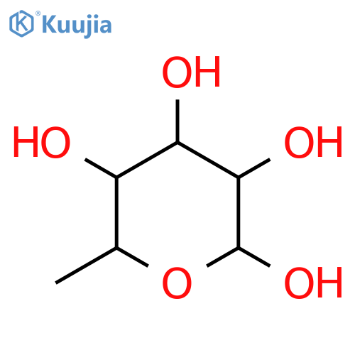 (3S,4R,5S,6S)-6-Methyltetrahydro-2H-pyran-2,3,4,5-tetraol structure