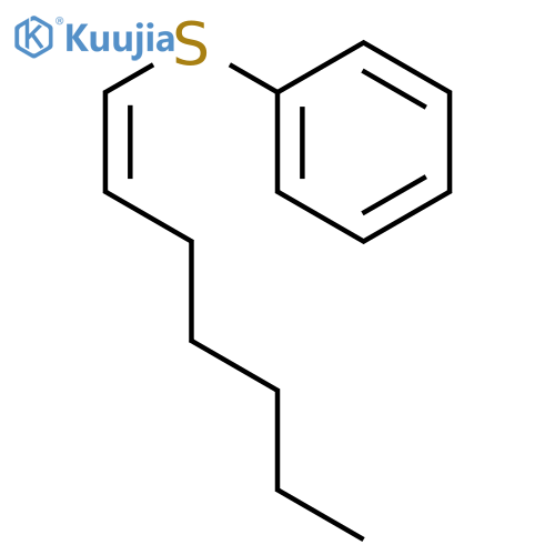 Benzene, [(1Z)-1-heptenylthio]- structure