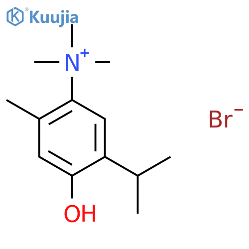 4-hydroxy-N,N,N,2-tetramethyl-5-(propan-2-yl)anilinium bromide structure