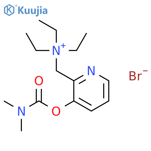 N-({3-[(dimethylcarbamoyl)oxy]pyridin-2-yl}methyl)-N,N-diethylethanaminium bromide structure