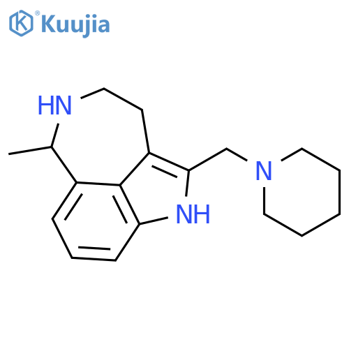 6-methyl-2-(piperidin-1-ylmethyl)-3,4,5,6-tetrahydro-1H-azepino[5,4,3-cd]indole structure