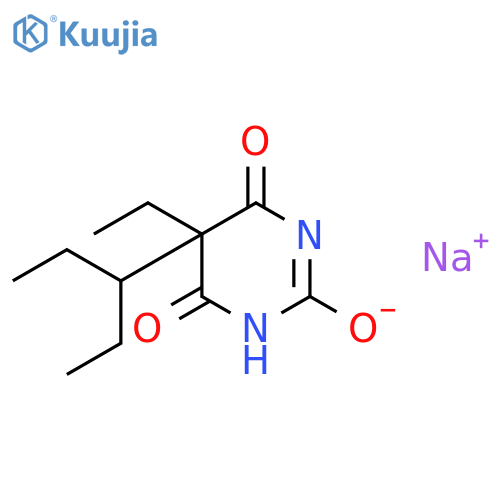 sodium 5-ethyl-4,6-dioxo-5-(pentan-3-yl)-1,4,5,6-tetrahydropyrimidin-2-olate structure
