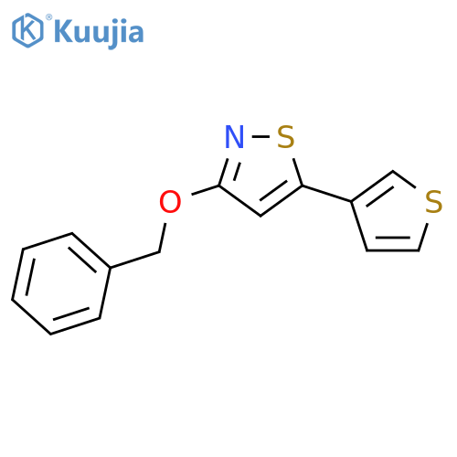 ISOTHIAZOLE, 3-(PHENYLMETHOXY)-5-(3-THIENYL)- structure