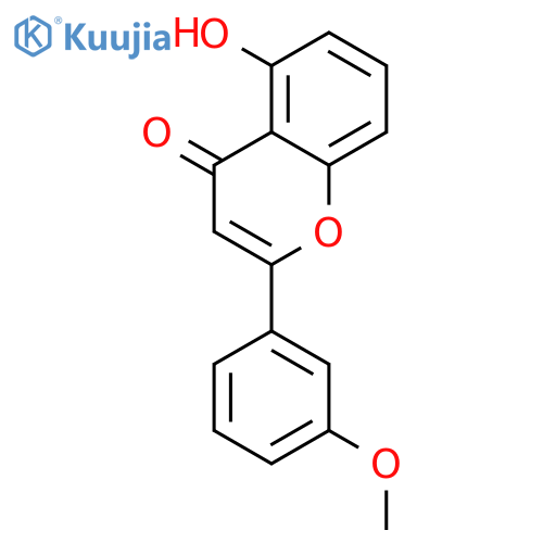 5-Hydroxy-2-(3-methoxy-phenyl)-chromen-4-on structure