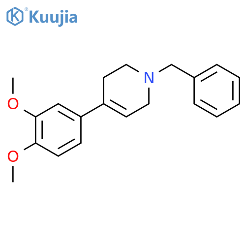 Pyridine, 4-(3,4-dimethoxyphenyl)-1,2,3,6-tetrahydro-1-(phenylmethyl)- structure